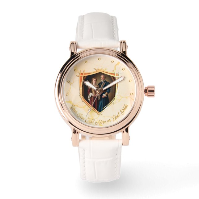 Knight Jackar om Arm Medieval Gamla presenten Armbandsur (Framsida)