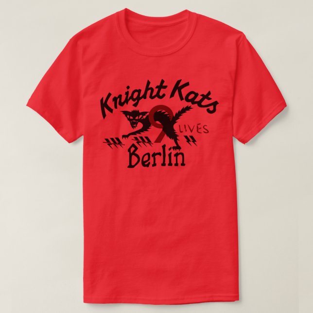 Knight Kats 9 Lives Berlin T Shirt (Design framsida)