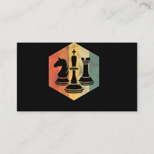 Knight kung rook chess färglös gåva visitkort