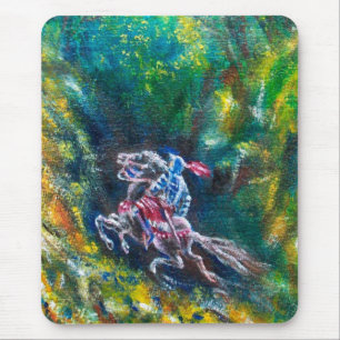 KNIGHT LANCELOT,HORSE RIDING IN GRÖNT SKOGE MUSMATTA