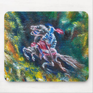 KNIGHT LANCELOT,HORSE RIDING IN GRÖNT SKOGE MUSMATTA