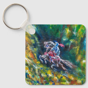 KNIGHT LANCELOT,HORSE RIDING IN GRÖNT SKOGE NYCKELRING