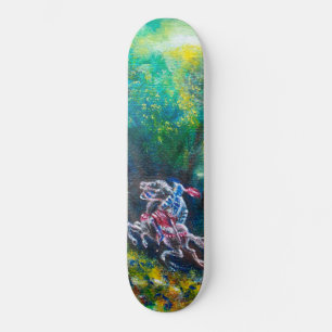 KNIGHT LANCELOT,HORSE RIDING IN GRÖNT SKOGE SKATEBOARD BRÄDA 21,5 CM