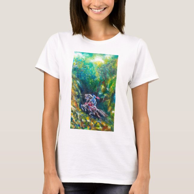 KNIGHT LANCELOT,HORSE RIDING IN GRÖNT SKOGE TEE (Framsida)