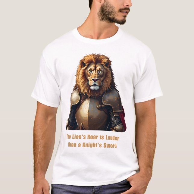 Knight lejon t shirt (Framsida)