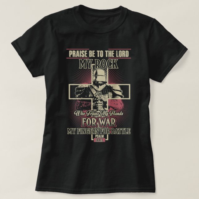 Knight-mallarkrigaren för Guds höft ska vara T T Shirt (Design framsida)