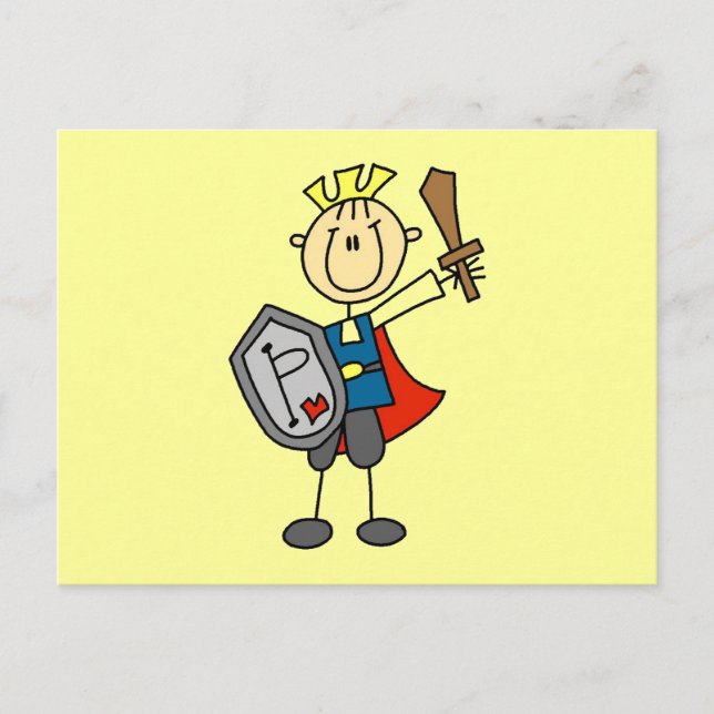 Knight med Sword Tshirts och Gifts Vykort (Framsida)