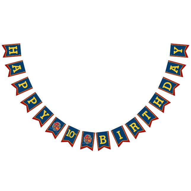 Knight medeltida Grattis på födelsedagen 10:e bunt Vimplar (Alla)