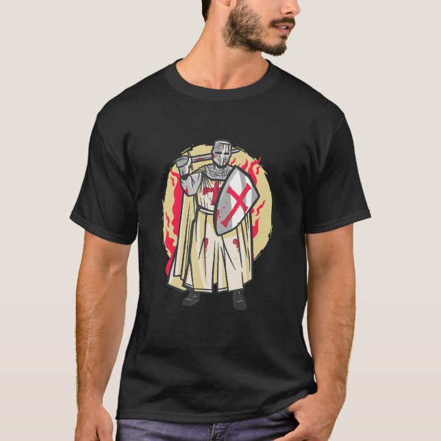 Knight Medieval and Ren Fair T Shirt (Framsida)