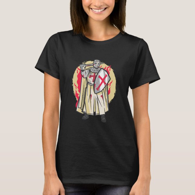 Knight Medieval and Ren Fair T Shirt (Framsida)