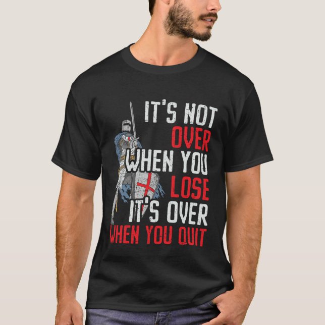 Knight  Medieval Soldier Knighthood Warrior  1 T Shirt (Framsida)