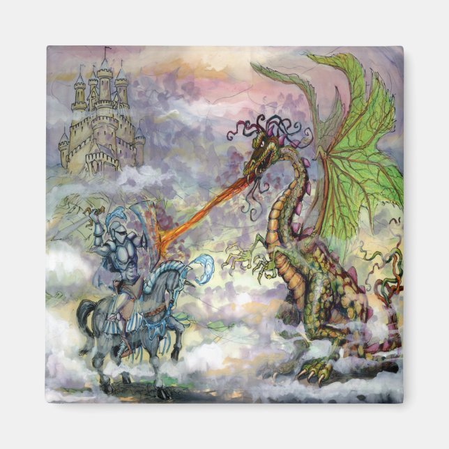 Knight n Dragon Magnet (Framsidan)