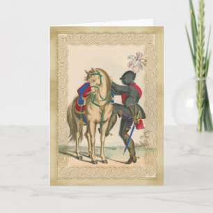 Knight och Armor med Horse Note Card Kort