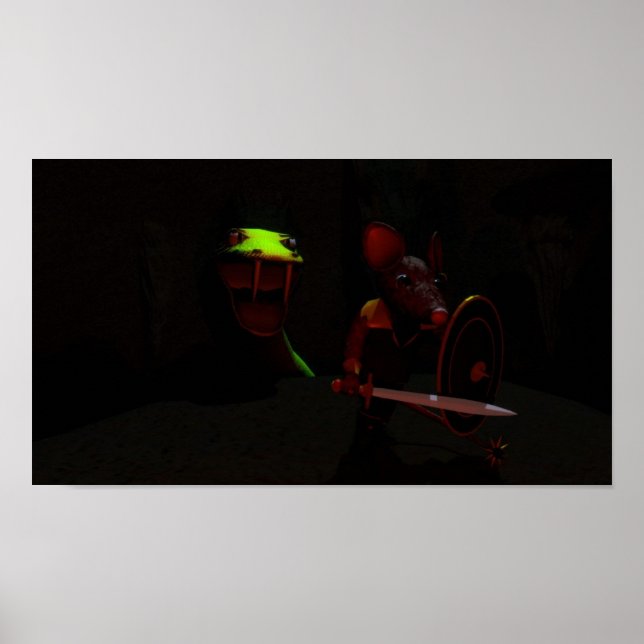 Knight och Dragon Poster (Framsidan)