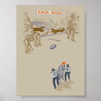 Knight och Dragons Poster