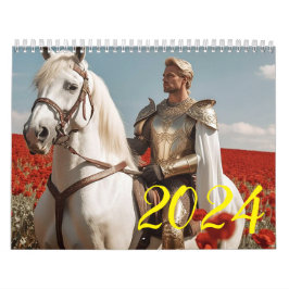 Knight och häst. 2024 kalender