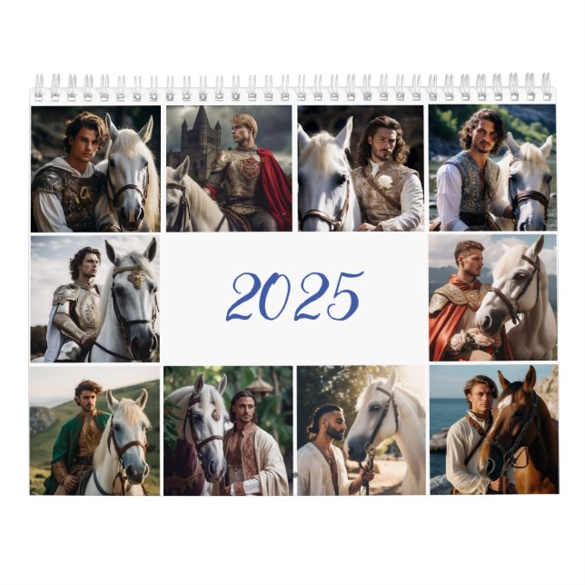 Knight och häst. 2025 kalender (Baksida)