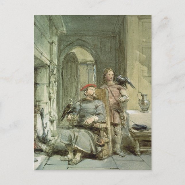 Knight och Page Vykort (Framsida)