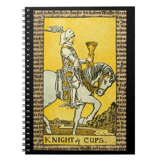 Knight of Kopp Tarot Anteckningsbok (Framsidan)