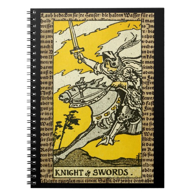 Knight of Swords Tarot Anteckningsbok (Framsidan)