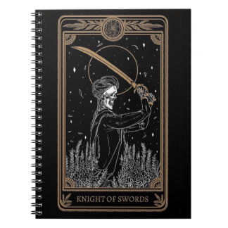 Knight of Swords Tarot | Mystic Astrology Journal Anteckningsbok