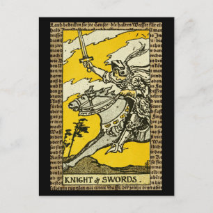 Knight of Swords Tarot Vykort