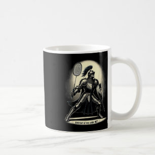 Knight of the High Net Badminton Funny Graphic Tee Kaffemugg