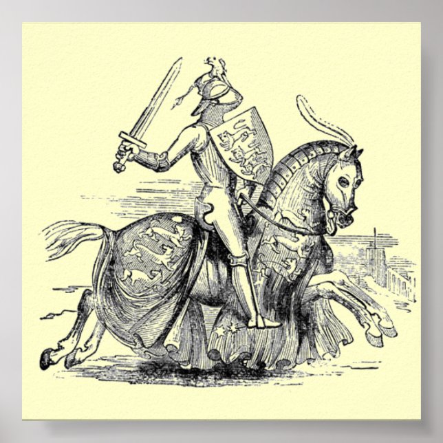 Knight on Horsback Poster (Framsidan)