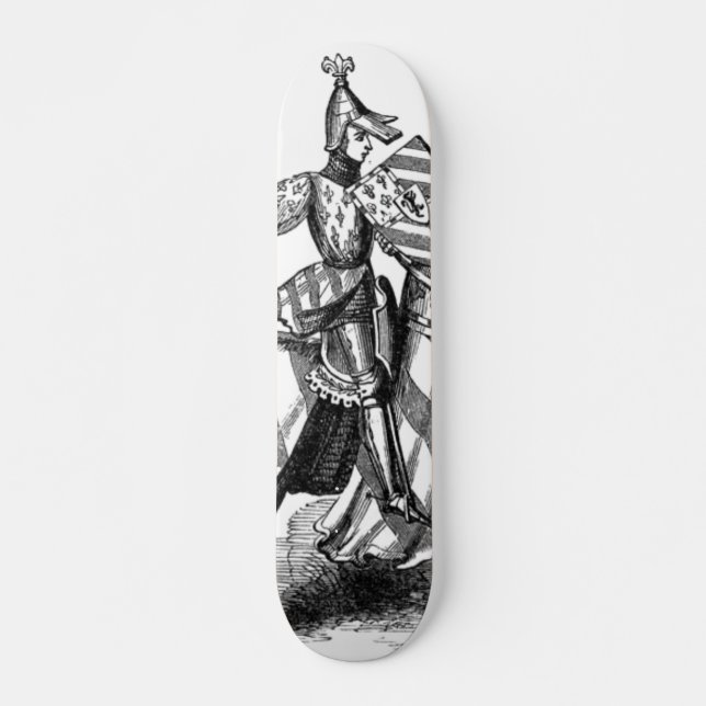 Knight on Horsback Skateboard Bräda 20,5 Cm (Framsida)
