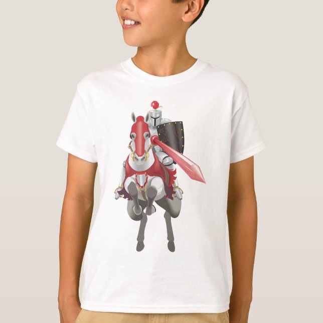Knight on Horse T Shirt (Framsida)