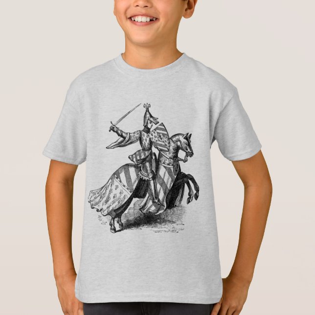 Knight on Horseback Barn Shirt T (Framsida)