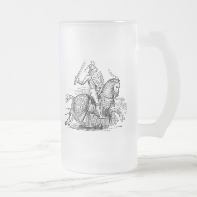 Knight on Horseback Frostat Ölglas (Höger)