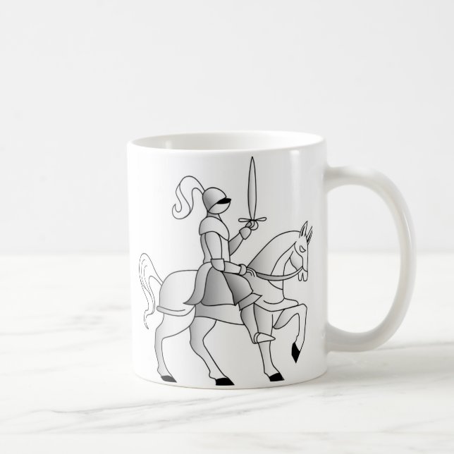 Knight On Horseback Kaffemugg (Höger)
