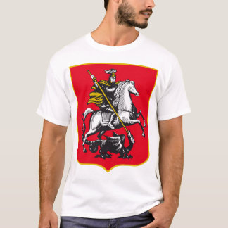 Knight on horseback killing the dragon tee