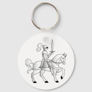 Knight On Horseback Nyckelring