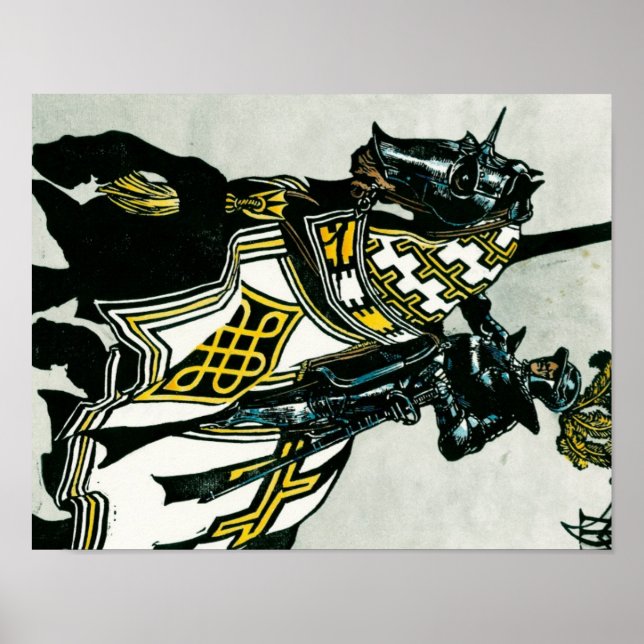 Knight On Horseback poster (Framsidan)