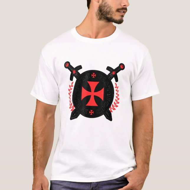 Knight-order för Emblem-mallare T Shirt (Framsida)