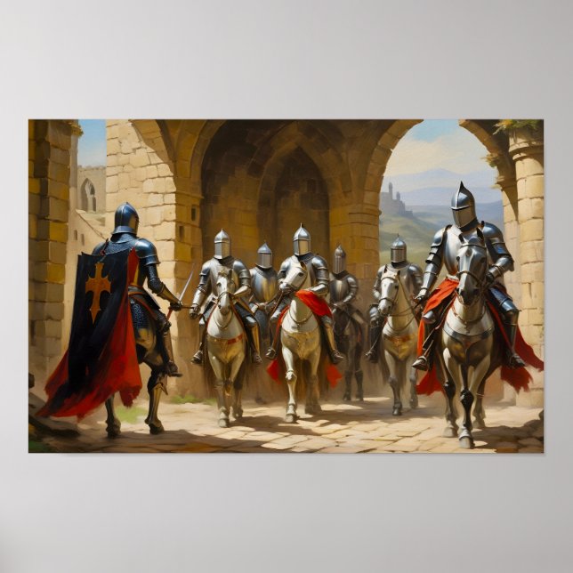 Knight Planning A Battle Poster (Framsidan)