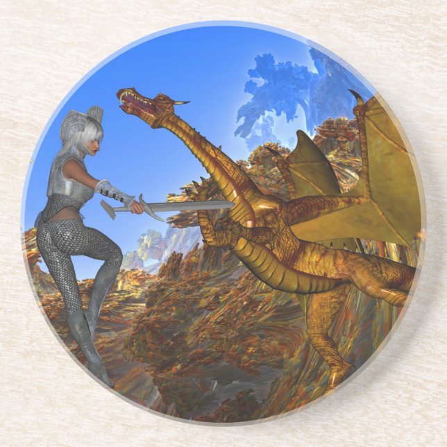 Knight Quest Underlägg Sandsten (Framsidan)