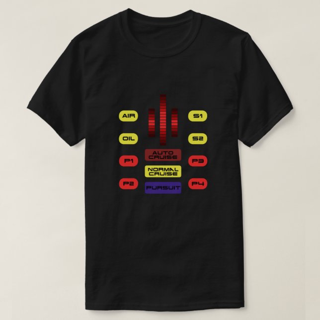 Knight Rider KITT bil Dashboard Graphic Classic T Shirt (Design framsida)