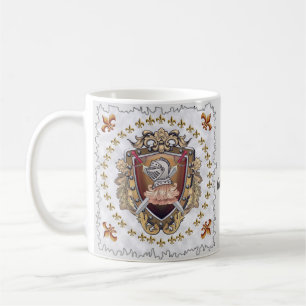 Knight Shield-efternamn Kaffemugg