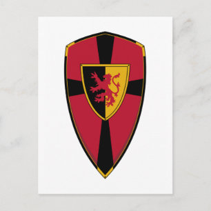 Knight Shield-vykort Vykort