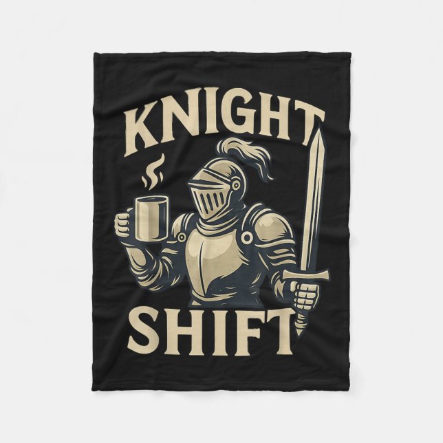 Knight Shift Renaissance Festival Medieval Coffe Fleecefilt (Framsidan)