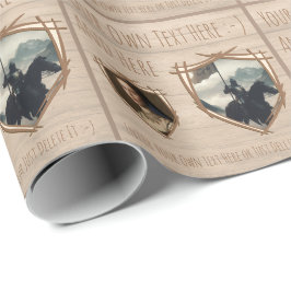 Knight sköld. Jacka av arm. Säkerhetsbricka. Gift Presentpapper