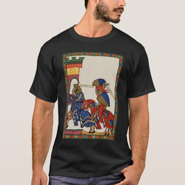 Knight Storming The Castle, 1400-talet T Shirt (Framsida)