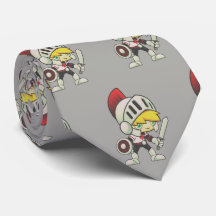 Knight Team Mascot Football Necktie