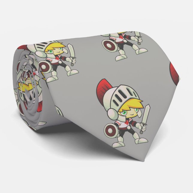 Knight Team Mascot Football Necktie Slips (Rullad)