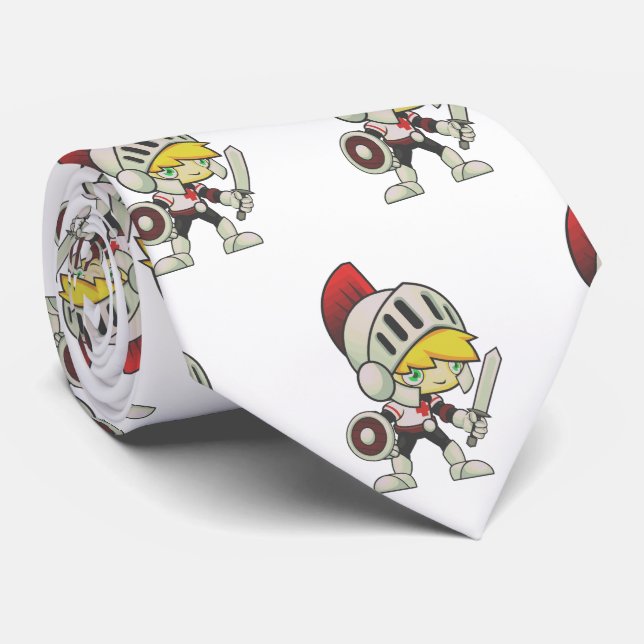 Knight Team Mascot Football Necktie Slips (Rullad)