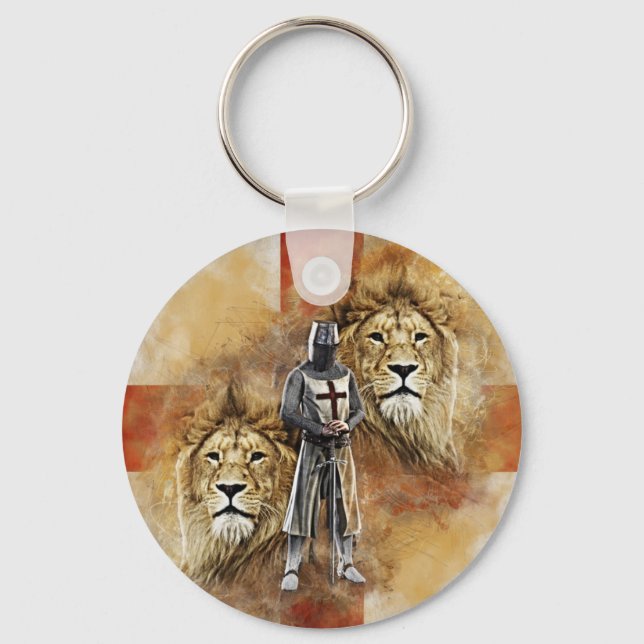 Knight Templar 001 Nyckelring (Framsida)
