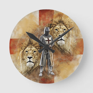 Knight Templar 001 Rund Klocka